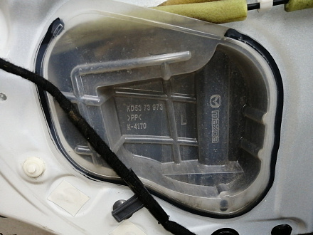 AA045166; Дверь задняя левая (KD53-73010) для Mazda CX-5/БУ; Оригинал; Р0, Хорошее; (34K) Белый перламутр