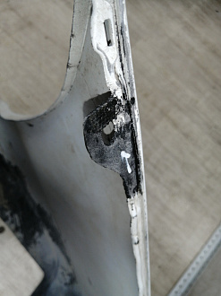 AA045404; Бампер задний; под паркт. (52159-33939) для Toyota Camry 50 (2012 — 2014)/БУ; Оригинал; Р1, Мелкий дефект; 