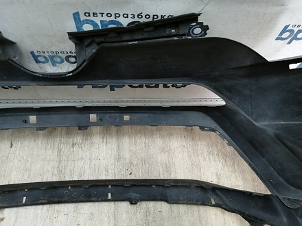 AA044917; Бампер передний; без паркт.; под омыват. (52119-0R180) для Toyota Rav4 40 рест. (2015 — 2019)/БУ; Оригинал; Р1, Мелкий дефект; 