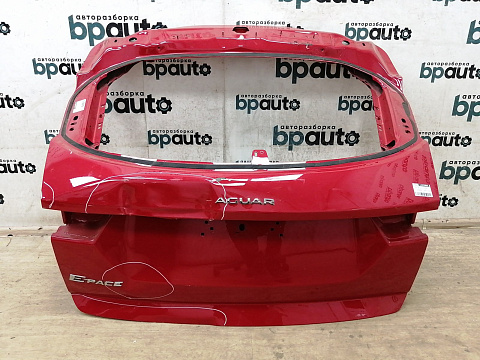 Фотография детали AA029860; Крышка багажника (J9C2663) для Jaguar E-Pace I (2017-2020)/БУ; Оригинал; Р3, Под восстановление; . Фото номер 1