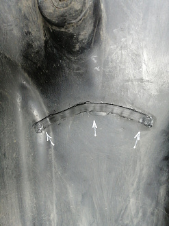 AA045247; Бампер задний; без паркт. (52159-12A30) для Toyota Corolla 150 (2006-2009)/БУ; Оригинал; Р2, Удовлетворительное; 