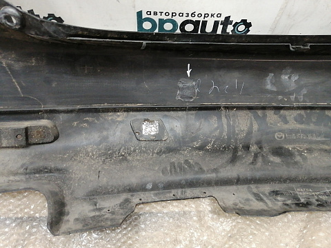 Фотография детали AA037341; Бампер задний; без паркт. (TD1150221) для Mazda CX-9 I (2006-2012)/БУ; Оригинал; Р0, Хорошее; (35N) Чёрный перламутр. Фото номер 29