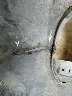 BA000143; Бампер задний; без паркт. (86611-4L000) для Hyundai/БУ; Оригинал; Р1, Мелкий дефект; 