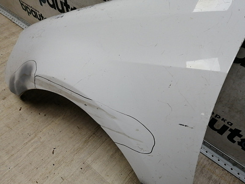 Фотография детали AA046309; Крыло переднее левое (5K6821021B) для Volkswagen Golf/БУ; Оригинал; Р2, Удовлетворительное; . Фото номер 14