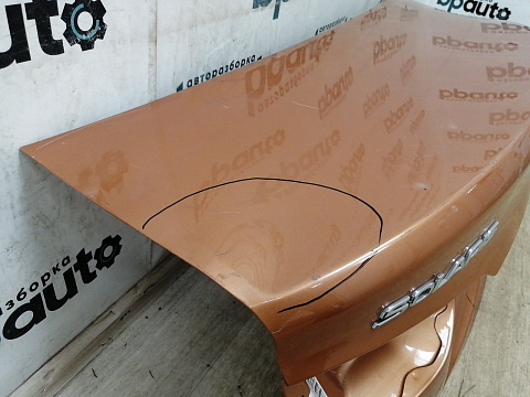 Фотография детали AA038905; Крышка багажника (69200-H5000) для Hyundai Solaris II (2017- 2020)/БУ; Оригинал; Р2, Удовлетворительное; . Фото номер 2