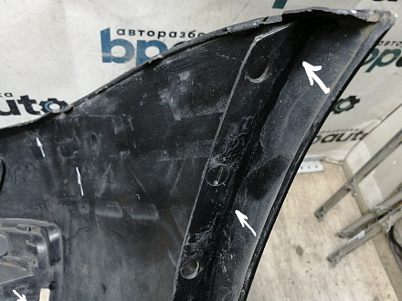 AA044567; Бампер передний; без паркт.; под омыват. (1K0807221D) для Volkswagen Jetta V (2005- 2010)/БУ; Оригинал; Р1, Мелкий дефект; 