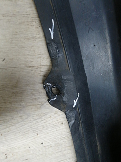 BA000218; Бампер передний, до 2010г; без паркт.; под омыват. (62022-JK60H) для Infiniti G (2006-2013)/БУ; Оригинал; Р1, Мелкий дефект; 