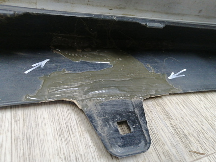AA046170; Бампер передний; под паркт.; под омыват. (52119-33983) для Toyota Camry 50 (2012 — 2014)/БУ; Оригинал; Р1, Мелкий дефект; 