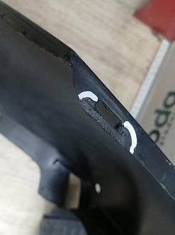 AA045785; Бампер задний; под паркт. (52159-60500) для Toyota Land Cruiser Prado/БУ; Оригинал; Р1, Мелкий дефект; 