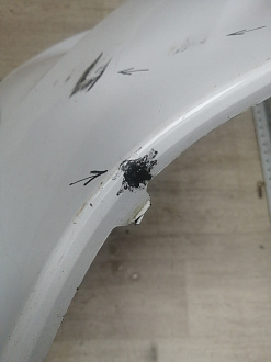 AA045756; Бампер передний; без паркт.; под омыват. (KD45-50031) для Mazda CX-5/БУ; Оригинал; Р1, Мелкий дефект; 