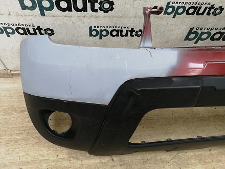 AA033833; Бампер передний; без паркт.; без омыват. (620227924R) для Renault Duster I (2011-2015)/БУ; Оригинал; Р1, Мелкий дефект; 