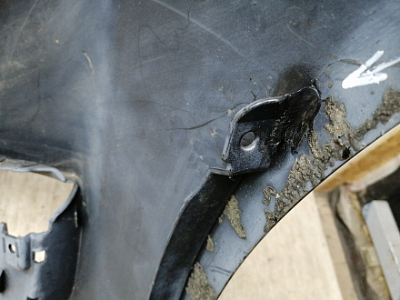 AA045533; Бампер передний; под паркт.; под омыват. (4L0 807 437 H) для Audi Q7 I рест. (2010-2015)/БУ; Оригинал; Р1, Мелкий дефект; 