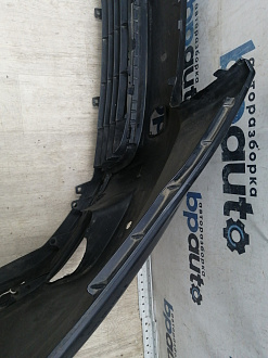 AA045951; Бампер передний; под паркт.; под омыват. (52119-0E220) для Toyota Highlander III (2014 — 2016)/БУ; Оригинал; Р1, Мелкий дефект; 