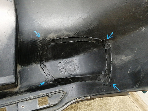 Фотография детали AA027970; Бампер задний; без паркт. (71501SWAZZ00) для Honda CR-V III рест. (2009-2012)/БУ; Оригинал; Р2, Удовлетворительное; . Фото номер 11