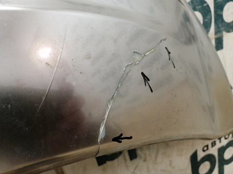 Фотография детали AA038923; Юбка заднего бампера, Хром. (86671-S1600) для Hyundai Santa Fe IV рест. (2020 - 2023)/БУ; Оригинал; Р2, Удовлетворительное; . Фото номер 3