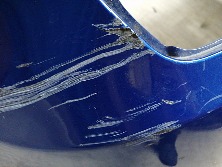 BA000148; Бампер задний; под паркт. (86611-4L200) для Hyundai Solaris I HB (2010- 2014)/БУ; Оригинал; Р1, Мелкий дефект; 