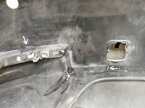 Фотография детали AA030580; Бампер задний; под паркт. (967688967A) для Peugeot 408/БУ; Оригинал; Р1, Мелкий дефект; . Фото номер 10
