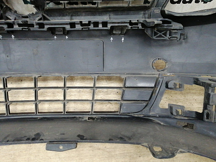 AA029576; Бампер передний; без паркт.; без омыват. (2K5807221A) для Volkswagen Caddy III рест. (2010-2015)/БУ; Оригинал; Р1, Мелкий дефект; 