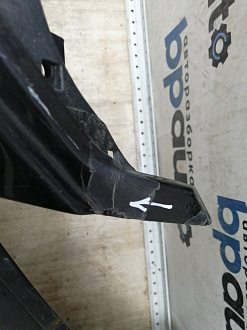 AA045534; Бампер передний; под паркт.; под омыват. (4L0 807 437 H) для Audi Q7 I рест. (2010-2015)/БУ; Оригинал; Р1, Мелкий дефект; 