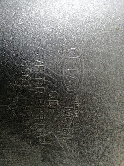 AA046117; Бампер задний; без паркт. (86611-4Y000) для Kia Rio III Sedan (2011- 2015)/БУ; Оригинал; Р1, Мелкий дефект; 