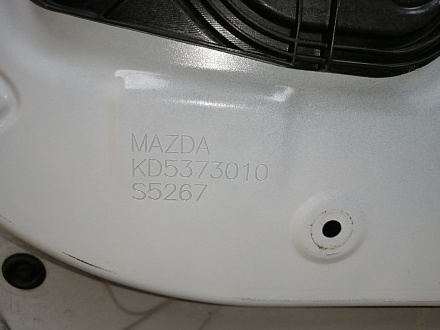 AA045166; Дверь задняя левая (KD53-73010) для Mazda CX-5/БУ; Оригинал; Р0, Хорошее; (34K) Белый перламутр