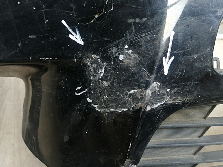 AA045949; Бампер передний; под паркт.; под омыват. (52119-0E220) для Toyota Highlander III (2014 — 2016)/БУ; Оригинал; Р1, Мелкий дефект; 