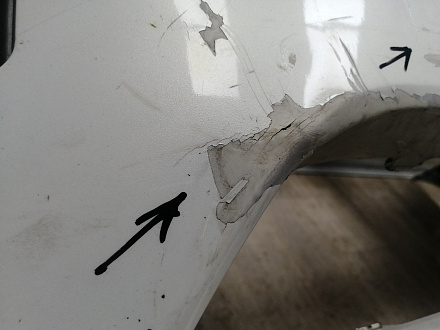 AA045851; Бампер передний; под паркт.; под омыват. (62022-3JA0H) для Infiniti/БУ; Оригинал; Р1, Мелкий дефект; 