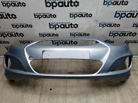 BA000147; Бампер передний; без паркт.; без омыват. (86511-1R000) для Hyundai/БУ; Оригинал; Р1, Мелкий дефект; 