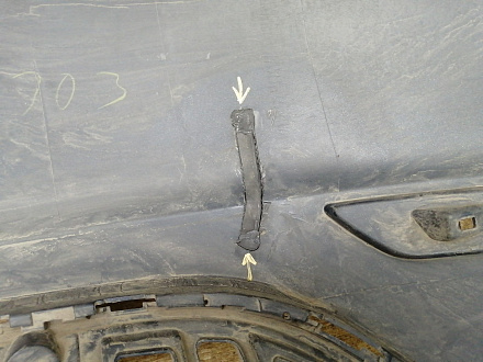AA030182; Бампер задний; без паркт. (5K6807421) для Volkswagen Golf VI HB 5D (2008- 2012)/БУ; Оригинал; Р1, Мелкий дефект; 