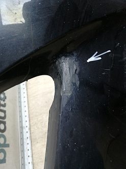 AA045530; Бампер передний; под паркт.; под омыват. (4L0 807 437 H) для Audi Q7 I рест. (2010-2015)/БУ; Оригинал; Р1, Мелкий дефект; 