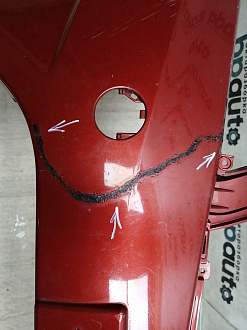 AA045847; Бампер передний; без паркт.; без омыват. (86511-4Y000) для Kia Rio/БУ; Оригинал; Р1, Мелкий дефект; 