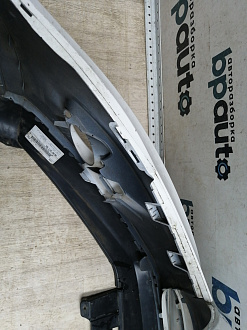 AA045474; Бампер передний, Sport-Style; без паркт.; под омыват. (5N0807221) для Volkswagen Tiguan I (2007- 2011)/БУ; Оригинал; Р1, Мелкий дефект; 