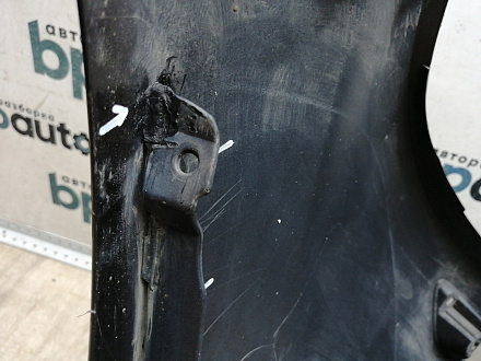 AA045518; Бампер передний; под паркт.; под омыват. (4L0 807 437 H) для Audi Q7 I рест. (2010-2015)/БУ; Оригинал; Р1, Мелкий дефект; 