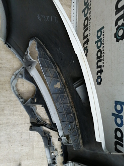 AA045516; Бампер передний; под паркт.; под омыват. (4L0 807 437 H) для Audi Q7 I рест. (2010-2015)/БУ; Оригинал; Р2, Удовлетворительное; 