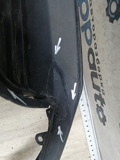 AA046002; Юбка переднего бампера (52129-0E010) для Toyota Highlander III (2014 — 2016)/БУ; Оригинал; Р1, Мелкий дефект; 