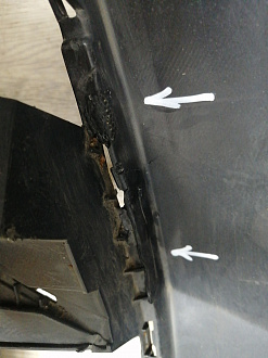 AA045818; Бампер передний; под паркт.; под омыват. (3C8807221F) для Volkswagen Passat CC рест. (2012-2017)/БУ; Оригинал; Р1, Мелкий дефект; 