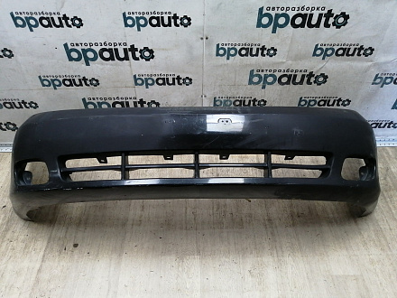 BA000107; Бампер передний; без паркт.; без омыват. (96545491) для Chevrolet Lacetti HB (2004-2013)/БУ; Оригинал; Р1, Мелкий дефект; 