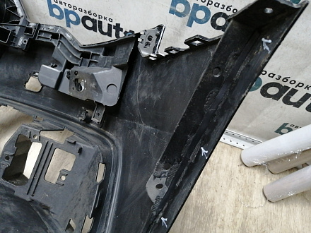 AA045632; Бампер передний, S-line; под паркт.; под омыват. (4G0 807 437 C) для Audi A6 C7/БУ; Оригинал; Р1, Мелкий дефект; 