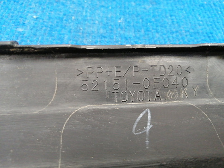 AA036943; Юбка заднего бампера (52151-0E040) для Toyota Highlander III (2014 — 2016)/БУ; Оригинал; Р1, Мелкий дефект; 