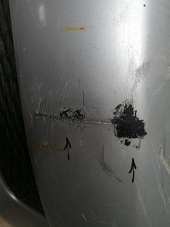 AA045731; Бампер передний, до 2010г; без паркт.; под омыват. (62022-JK60H) для Infiniti G (2006-2013)/БУ; Неоригинал; Р2, Удовлетворительное; 