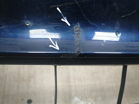 Фотография детали AA045715; Бампер передний; под паркт.; под омыват. (TK48-50031) для Mazda CX-9 II (2016-2021)/БУ; Оригинал; Р1, Мелкий дефект; . Фото номер 8