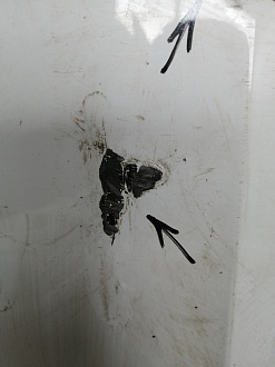 AA045600; Бампер передний; под паркт.; под омыват. (8K0 807 437 AC) для Audi A4 B8/БУ; Оригинал; Р1, Мелкий дефект; 