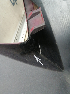 AA045678; Бампер передний; без паркт.; без омыват. (52119-02680) для Toyota Auris I (2007- 2010)/БУ; Оригинал; Р1, Мелкий дефект; 