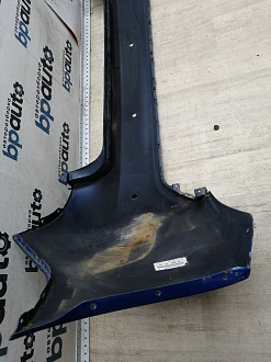 AA046113; Бампер задний; под паркт. (86611-4Y000) для Kia Rio III Sedan (2011- 2015)/БУ; Оригинал; Р1, Мелкий дефект; 