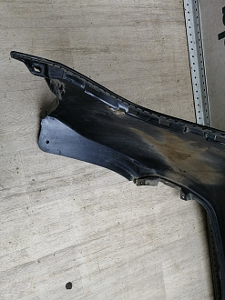 AA046116; Бампер задний; без паркт. (86611-4Y000) для Kia Rio III Sedan (2011- 2015)/БУ; Оригинал; Р1, Мелкий дефект; 