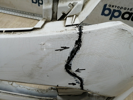 BA000121; Бампер передний; под паркт.; под омыват. (52119-06C40) для Toyota Camry/БУ; Оригинал; Р1, Мелкий дефект; 