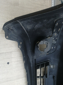 AA045991; Бампер передний; без паркт.; под омыват. (62022-EM00H) для Nissan Tiida/БУ; Оригинал; Р1, Мелкий дефект; 