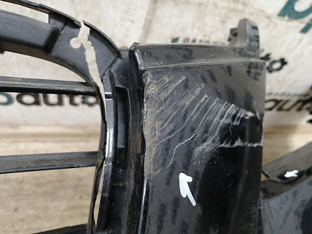 AA028998; Бампер передний; под паркт.; под омыват. (4L0 807 437 H) для Audi Q7 I рест. (2010-2015)/БУ; Оригинал; Р1, Мелкий дефект; 