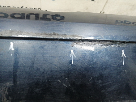 BA000244; Бампер передний; без паркт.; под омыват. (5M0807221N) для Volkswagen Golf Plus II (2009-2014)/БУ; Оригинал; Р2, Удовлетворительное; 