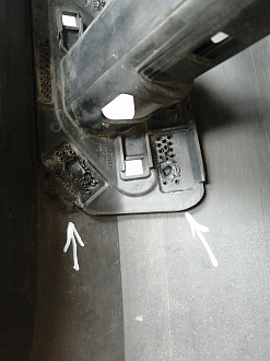 BA000222; Бампер передний; под паркт.; под омыват. (5G0807221) для Volkswagen Golf/БУ; Оригинал; Р2, Удовлетворительное; 